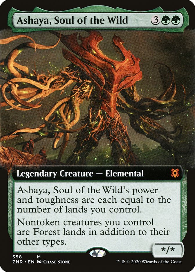 Ashaya, Soul of the Wild (Extended Art) [Zendikar Rising] 