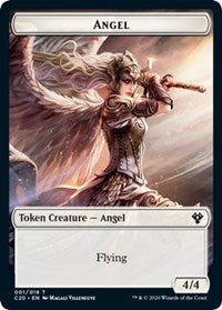 Angel // Elemental (010) Double-Sided Token [Commander 2020 Tokens]