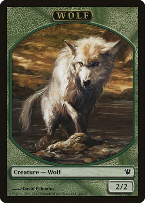 Wolf Token (12/12) [Innistrad Tokens] 