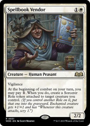 Spellbook Vendor [Wilds of Eldraine] 