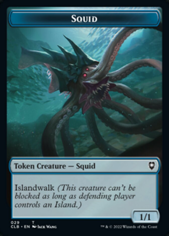 Squid // Copy Double-Sided Token [Commander Legends: Battle for Baldur's Gate Tokens]