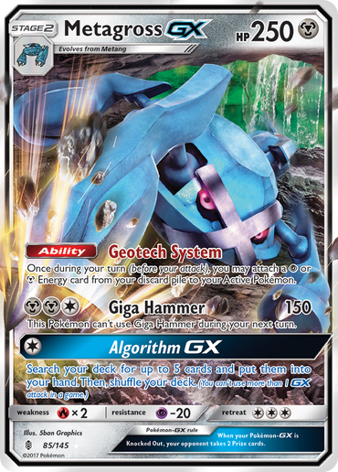 Metagross GX (85/145) [Sun &amp; Moon: Guardians Rising] 