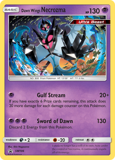 Dawn Wings Necrozma (SM106) [Sun & Moon: Black Star Promos]