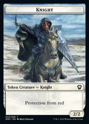Phyrexian // Knight Double-Sided Token [Dominaria United Tokens] 