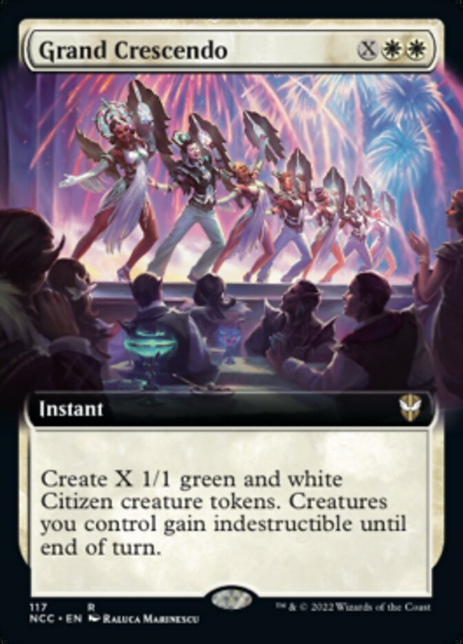 Grand Crescendo (Extended Art) [Streets of New Capenna Commander] 