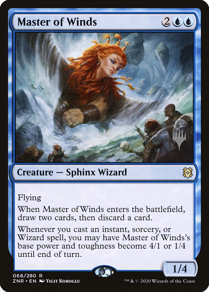 Master of Winds (Promo Pack) [Zendikar Rising Promos] 