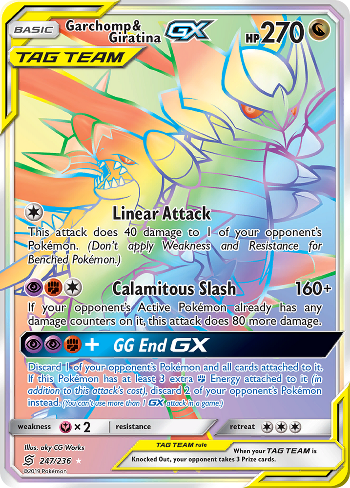 Garchomp & Giratina GX (247/236) [Sun & Moon: Unified Minds]