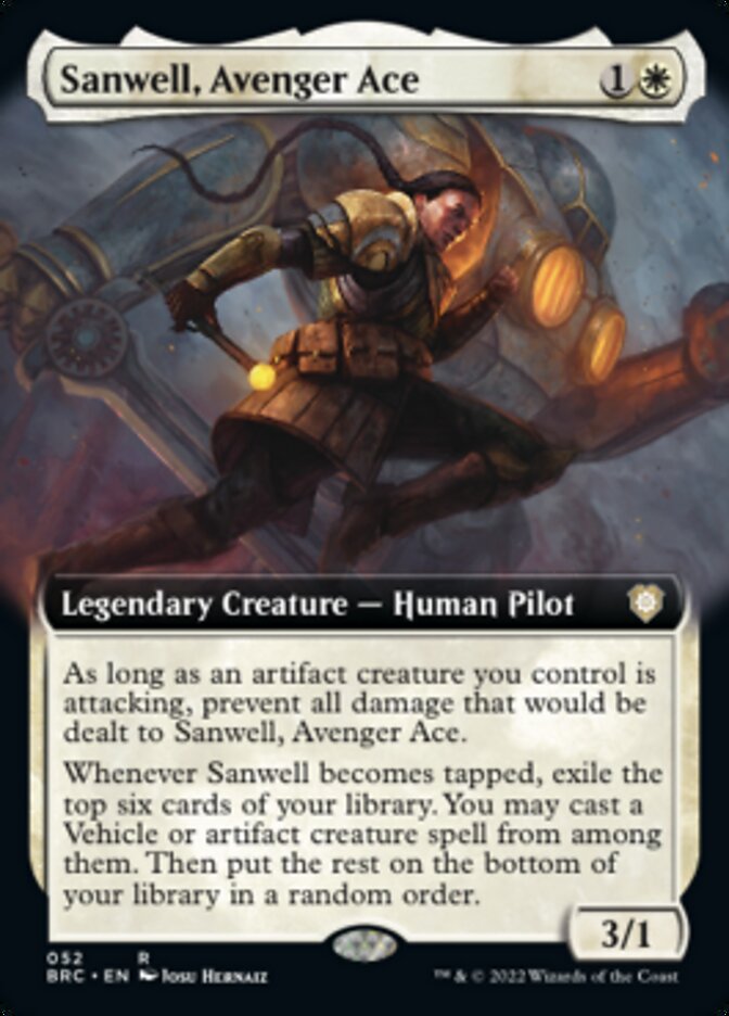 Sanwell, Avenger Ace (Extended Art) [The Brothers' War Commander] 