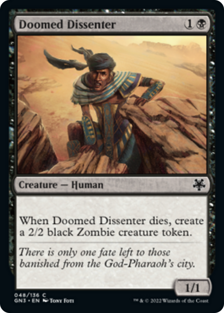 Doomed Dissenter [Game Night: Free-for-All] 