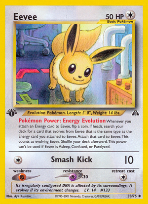 Eevee (38/75) [Neo Discovery 1st Edition] 