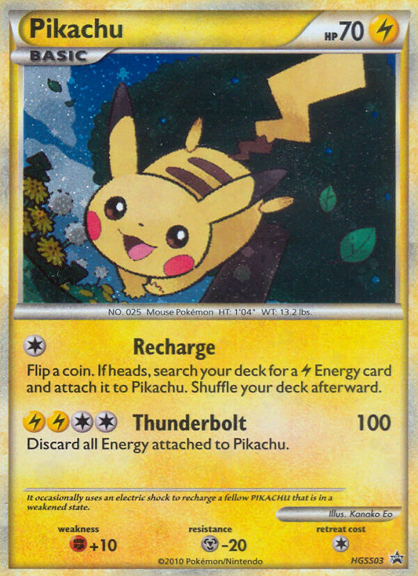 Pikachu (HGSS03) [HeartGold & SoulSilver: Black Star Promos]