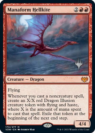 Manaform Hellkite (Promo Pack) [Innistrad: Crimson Vow Promos] 