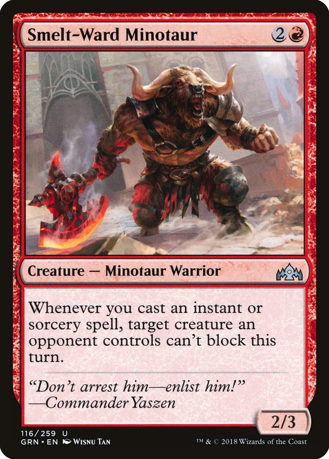 Smelt-Ward Minotaur [Guilds of Ravnica] 