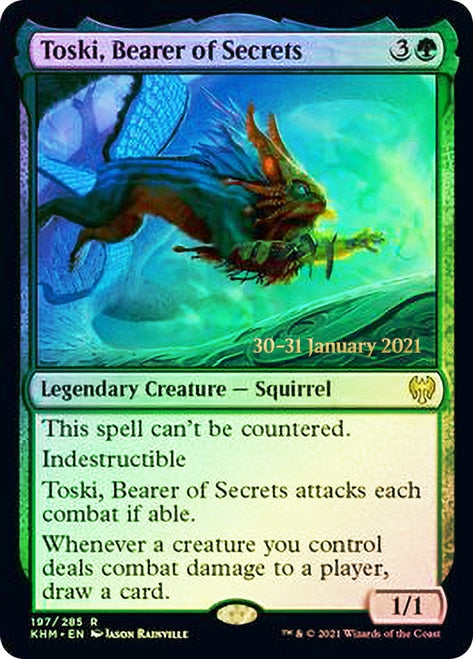 Toski, Bearer of Secrets [Kaldheim Prerelease Promos] 