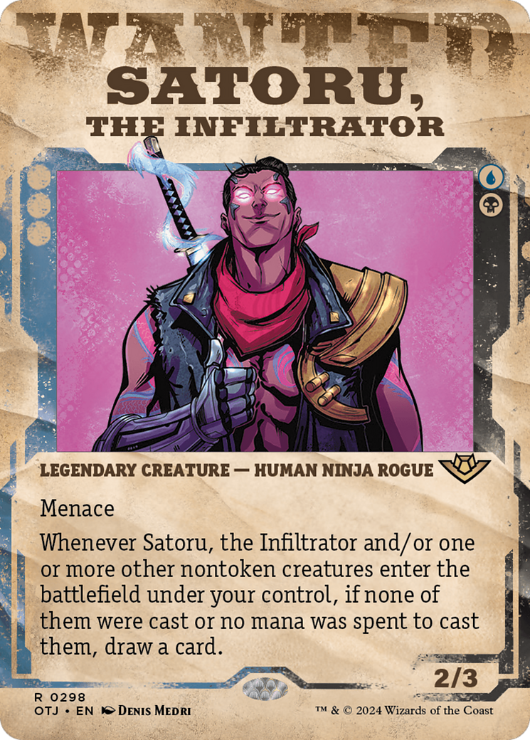 Satoru, the Infiltrator (Showcase) [Outlaws of Thunder Junction] 