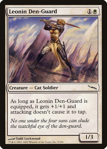 Leonin Den-Guard [Mirrodin] 