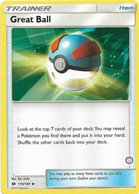 Great Ball (119/149) (Exclusive Deck #25) [Sun &amp; Moon: Trainer Kit - Alolan Sandslash] 