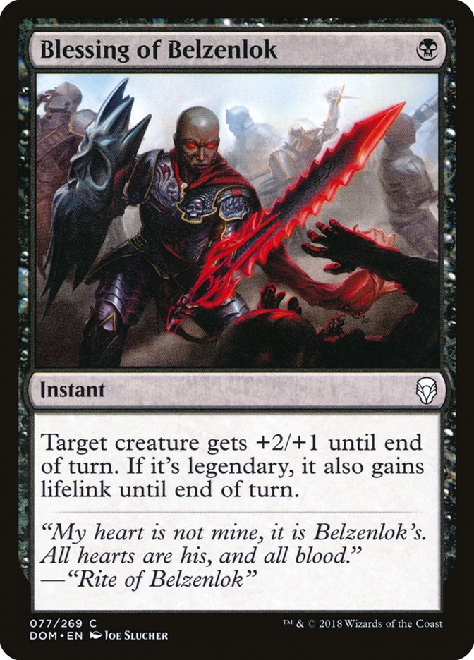 Blessing of Belzenlok [Dominaria]