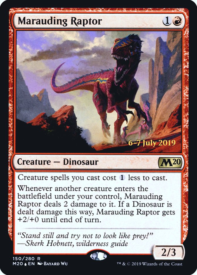 Marauding Raptor [Core Set 2020 Prerelease Promos] 