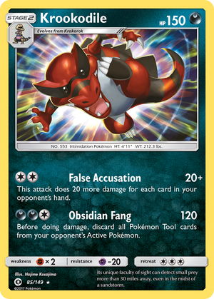 Krookodile (85/149) [Sun &amp; Moon: Base Set] 