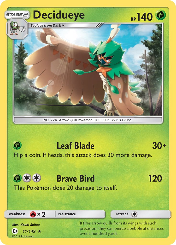 Decidueye (11/149) (Theme Deck Exclusive) [Sun & Moon: Base Set] 