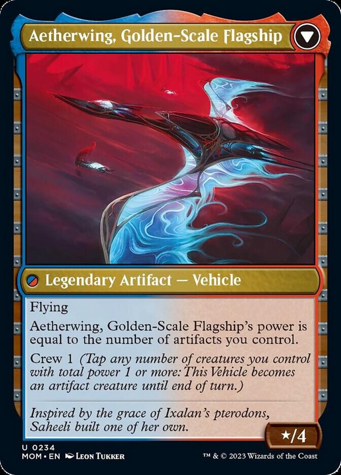 Invasion of Kaladesh // Aetherwing, Golden-Scale Flagship [March of the Machine] 