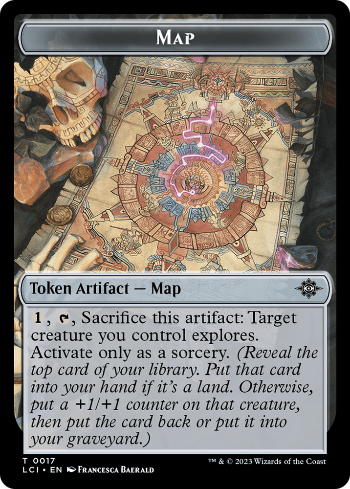 Map // Skeleton Pirate Double-Sided Token [The Lost Caverns of Ixalan Commander Tokens] 