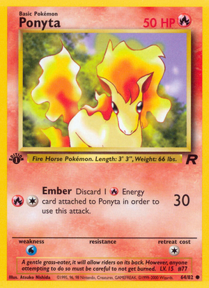 Ponyta (64/82) [Team Rocket 1st Edition] 