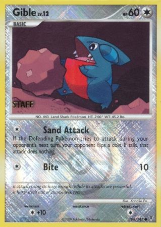 Gible (106/147) (Championship Promo Staff) [Platinum: Supreme Victors] 