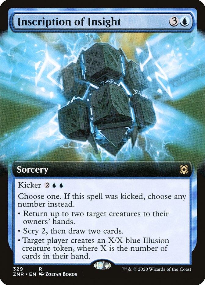 Inscription of Insight (Extended Art) [Zendikar Rising] 