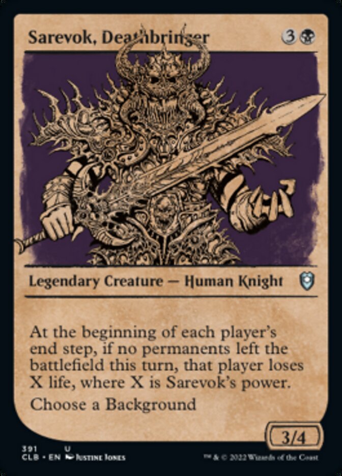 Sarevok, Deathbringer (Showcase) [Commander Legends: Battle for Baldur's Gate] 