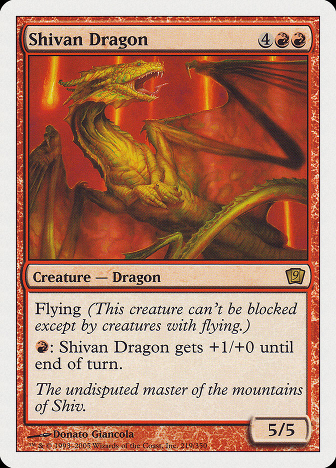 Shivan Dragon [Ninth Edition] 