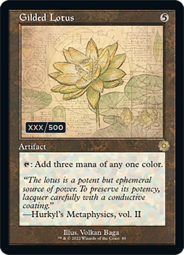 Gilded Lotus (Retro Schematic) (Serialized) [The Brothers' War Retro Artifacts] 