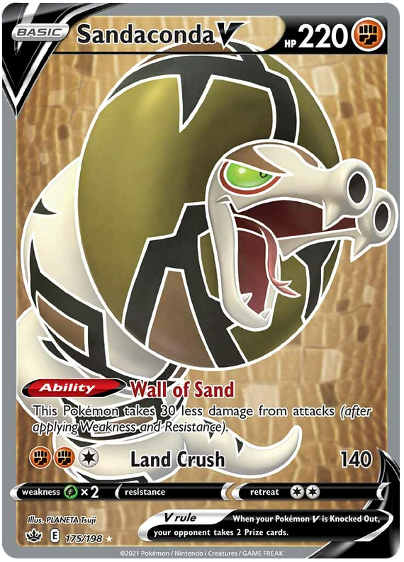 Sandaconda V (175/198) [Sword & Shield: Chilling Reign]