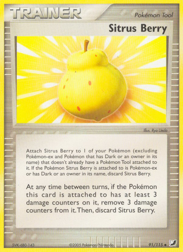 Sitrus Berry (91/115) [EX: Unseen Forces] 