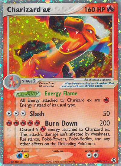 Charizard ex (105/112) [EX: FireRed &amp; LeafGreen] 