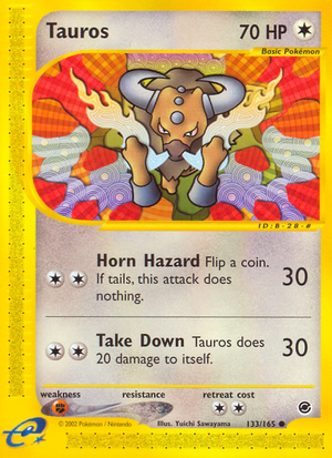 Tauros (133/165) [Expedition: Base Set] 