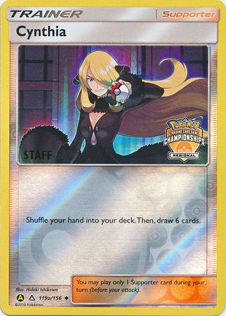 Cynthia (119a/156) (Regional Championship Promo Staff) [Sun & Moon: Ultra Prism]