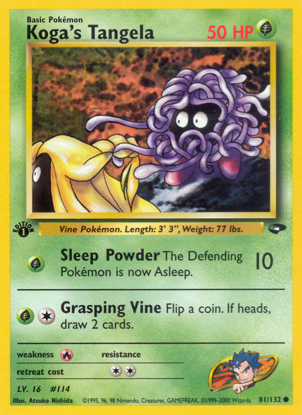 Koga's Tangela (81/132) [Gym Challenge 1st Edition] 