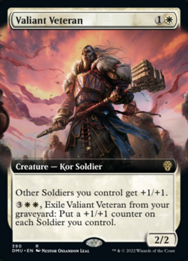 Valiant Veteran (Extended Art) [Dominaria United] 