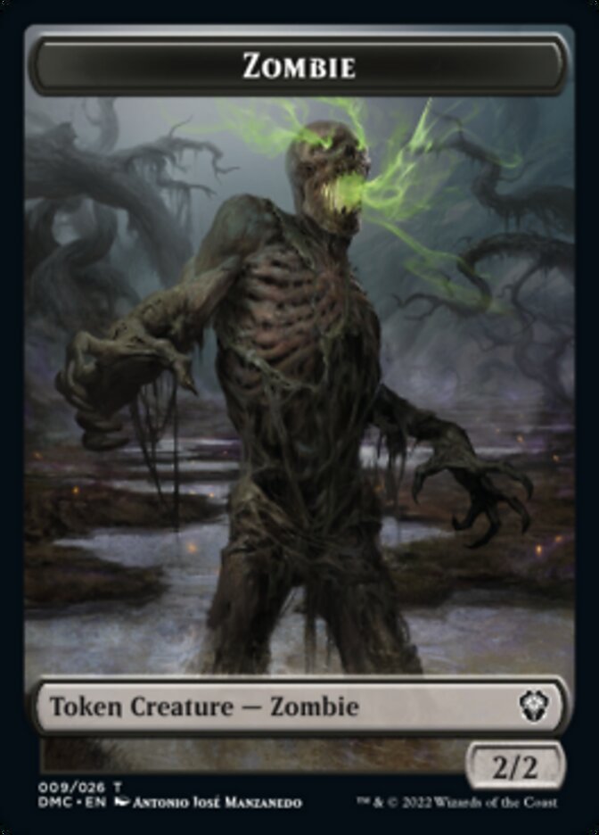 Phyrexian // Zombie Double-Sided Token [Dominaria United Tokens] 