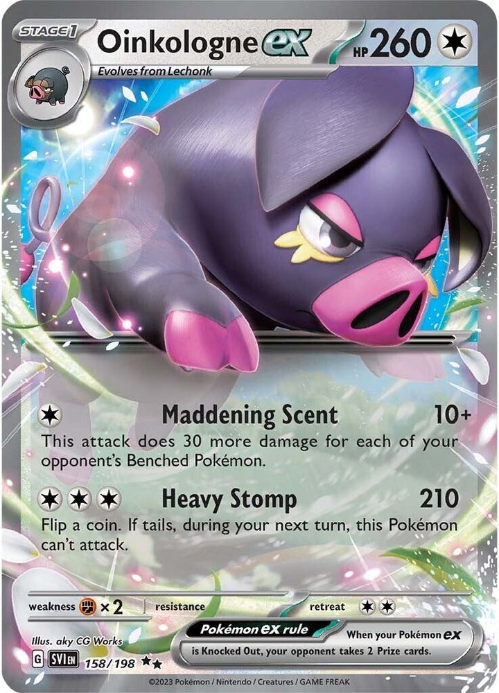 Oinkalogne ex (158/198) (Jumbo Card) [Scarlet & Violet: Base Set]