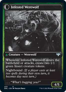 Infestation Expert // Infested Werewolf [Innistrad: Double Feature] 