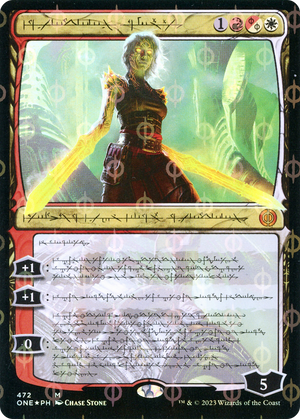 Nahiri, the Unforgiving (Phyrexian Step-and-Compleat Foil) [Phyrexia: All Will Be One] 