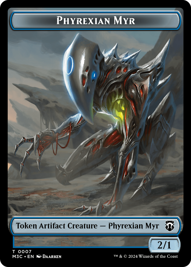 Phyrexian Myr // Servo Double-Sided Token [Modern Horizons 3 Commander Tokens] 