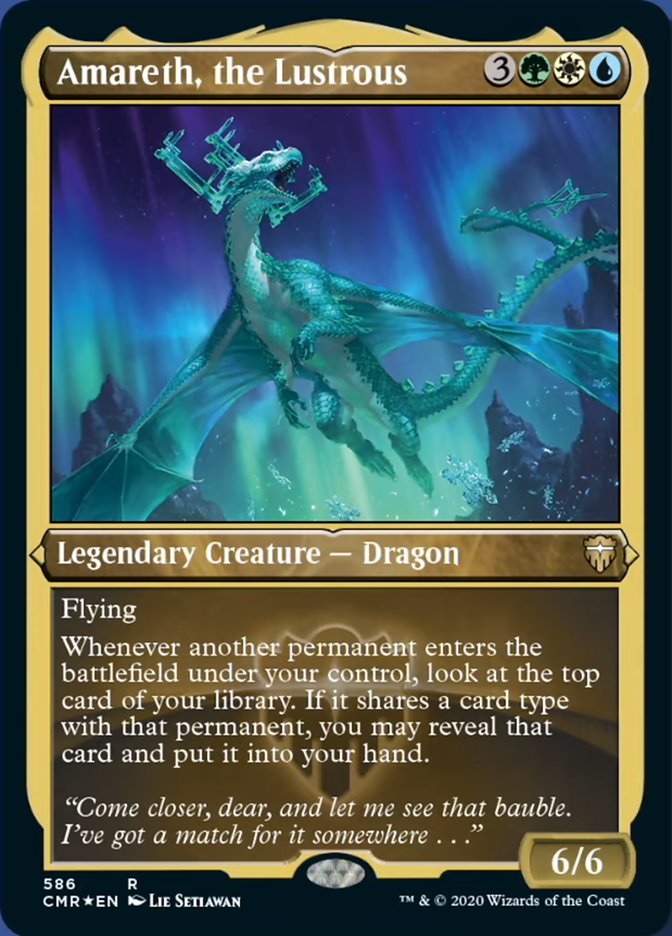 Amareth, the Lustrous (Etched) [Commander Legends] 