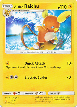 Alolan Raichu (17/30) [Sun &amp; Moon: Trainer Kit - Alolan Raichu] 