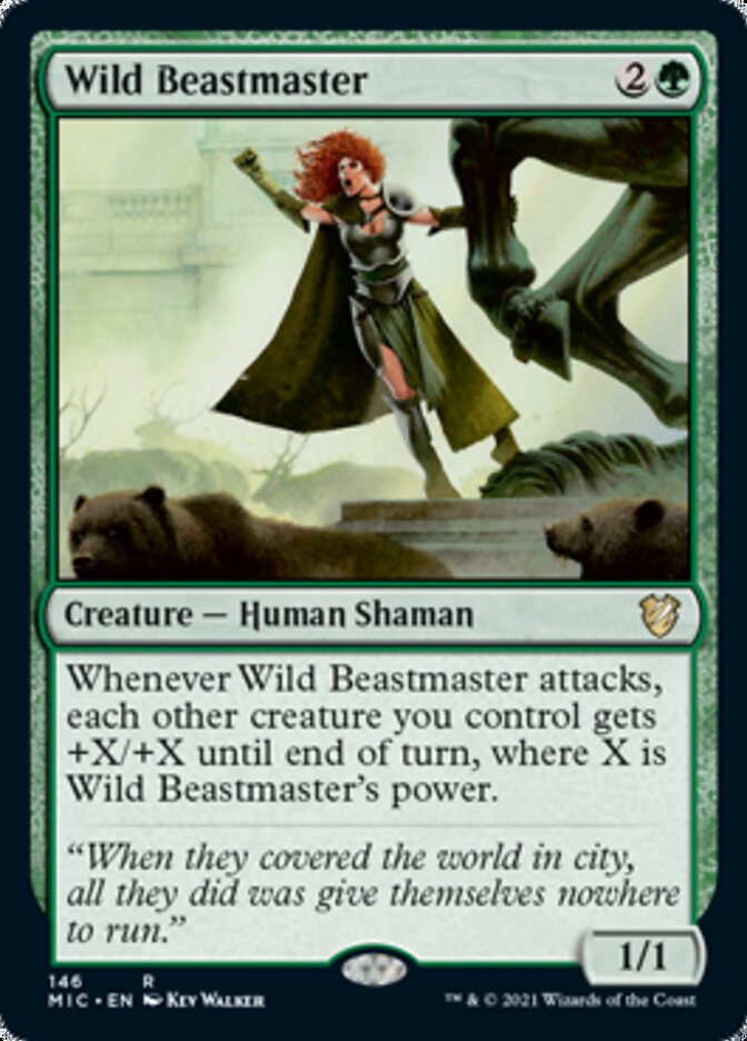 Wild Beastmaster [Innistrad: Midnight Hunt Commander] 