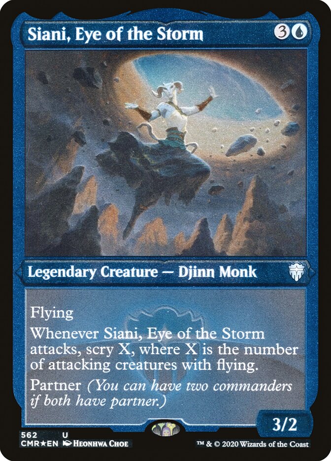 Siani, Eye of the Storm (Etched) [Commander Legends] 