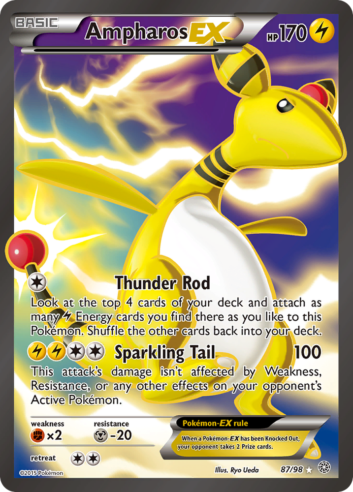 Ampharos EX (87/98) [XY: Ancient Origins] 